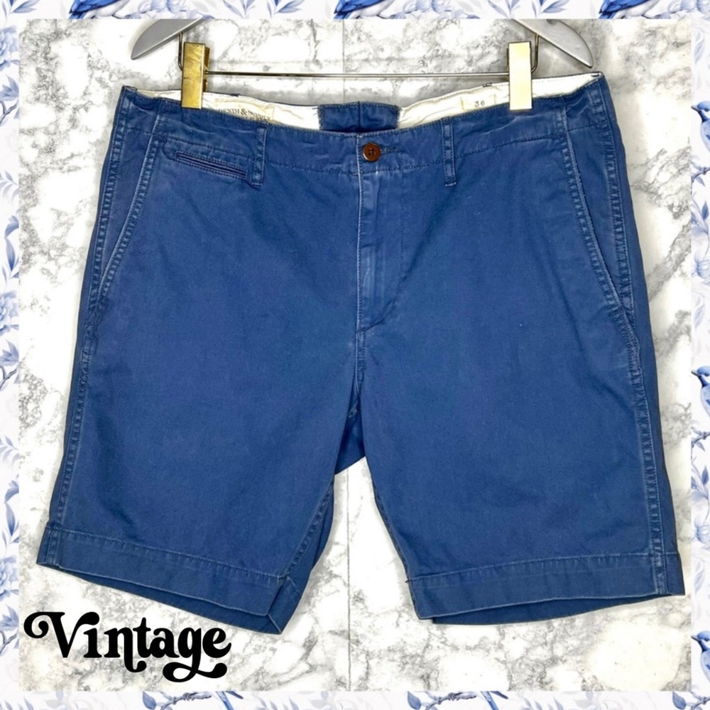 Ralph Lauren Denim & Supply Men’s 90s Blue Flat FrontChino Shorts Size 36 - Picture 9 of 9